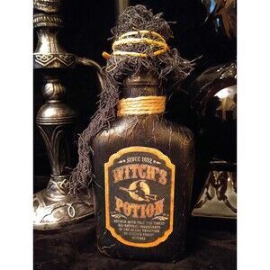 WITCHES POTION/VERITASERUM Potion Mini Bottle 2-sided Creepy Halloween Decor
